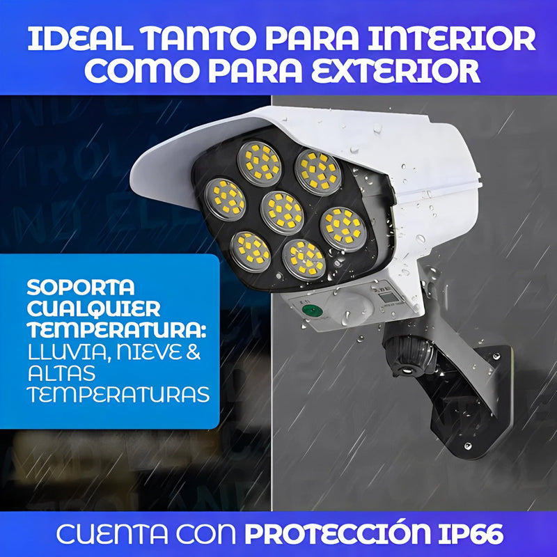 Lampara Solar Exterior 3 Modos 77 LED