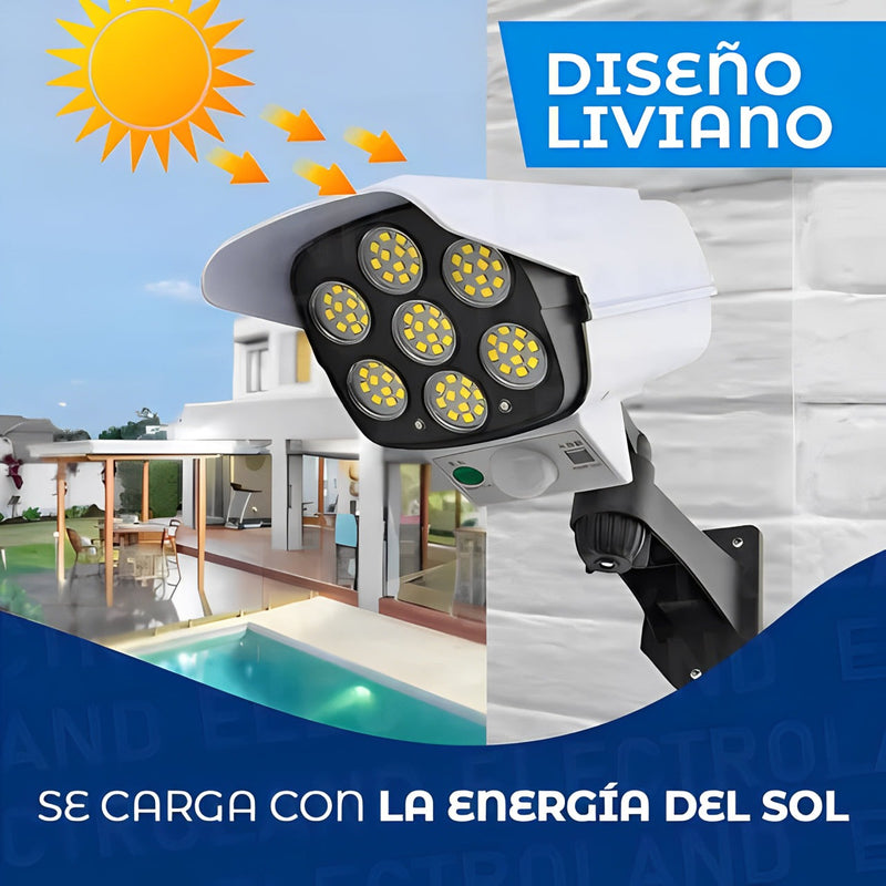 Lampara Solar Exterior 3 Modos 77 LED